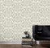 Deluxe by Guido Maria Kretschmer Wallpaper damask glass beads white silver 41005-10 2