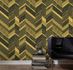 product picture Wallpaper stripes ornament gold black metallic P+S 02534-10 2