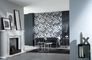 detail picture Wallpaper tendril design black glitter P+S 02536-70 2