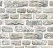 Wallpaper Neue Bude 2.0 stone bricks wall beige grey 36140-2 1