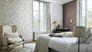 Room picture Non-woven Wallpaper leaf grey silver Erismann Vintage 6333-10 3