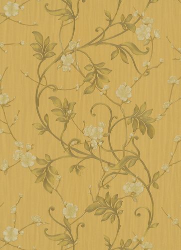 Non-woven wallpaper Erismann vines yellow 5920-11