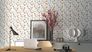 Room picture Wallpaper graphic vintage white red Erismann Prime Time 6494-03 3