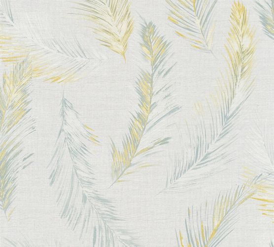 Wallpaper palm leaf light grey brown AS Creation 35896-1