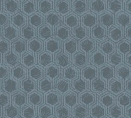 Detail picture Non-Woven Wallpaper combs blue Architects Paper Alpha 33327-4