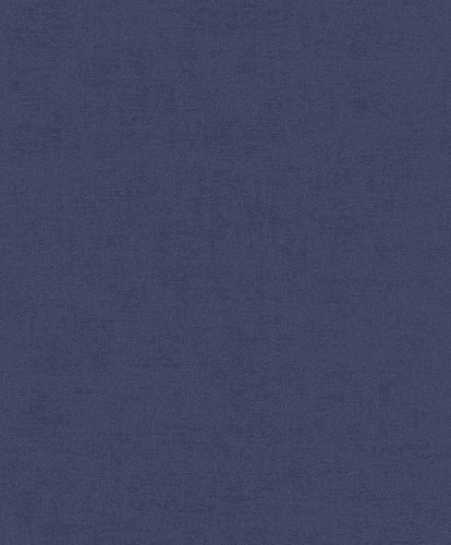 Image Non-woven Wallpaper Rasch plain textured blue 489705