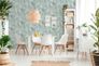 Non-Woven Wallpaper Palm Leaves turqoise 36385-3 4