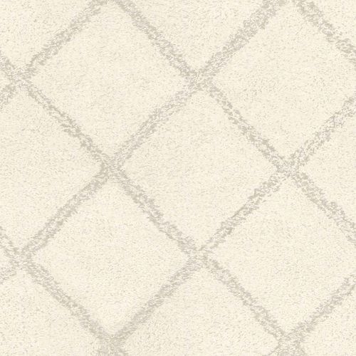 Articlepicture Non-Woven Wallpaper Grid grey-white Rasch Textil Boho Chic 148664