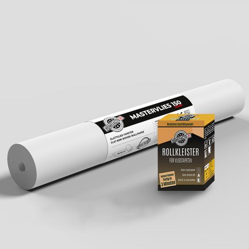 Product picture 1x Paintable Lining Paper Wallpaper Mastervlies Expert + Wallpaper Paste