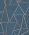 Article picture Non-Woven Wallpaper tiles geometric blue gloss GranDeco EP3704 1