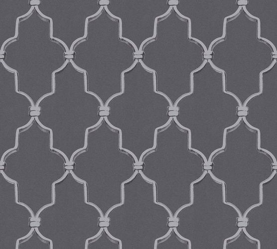 Image Designer Wallpaper Michalsky ornament graphic grey silver 36502-3
