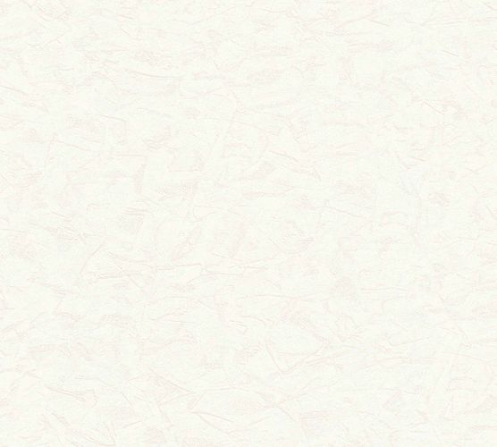 Non-Woven Wallpaper Plain Plaster Structure white 35182-2
