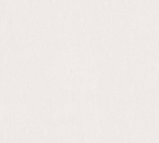 Non-woven wallpaper structured plain cream-white 9653-18