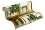 Detail picture Non-Woven Wallpaper wood bookshelf cactus beige green 36469-1 2