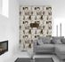 Detail picture Non-Woven Wallpaper bookshelf ivy vase white green 36663-1 3