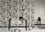 Room picture Non-Woven Wallpaper bookshelf ivy vase white green 36663-1 4