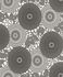 Article picture Non-woven wallpaper Rasch floral grey gloss Indian Summer 759020 1