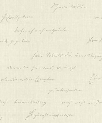 Wallpaper BARBARA Home Lettering cream white grey 522150