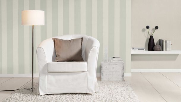 Wallpaper Rasch striped grey 633474