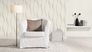 Wallpaper Rasch textured lines white gloss 809008 4