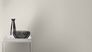 Room picture  Non-Woven Wallpaper Rasch textured lines gray gloss 809015 4