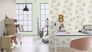 Detail picture  Non-Woven Wallpaper Rasch textured lines gray gloss 809015 5