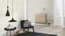 Non-Woven Wallpaper Rasch textured lines gray gloss 809015 3