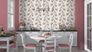 Wallpaper Rasch textured lines red rosa gloss 809077 3
