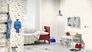 Kids Wallpaper stars pattern white dark blue Rasch 245264 3