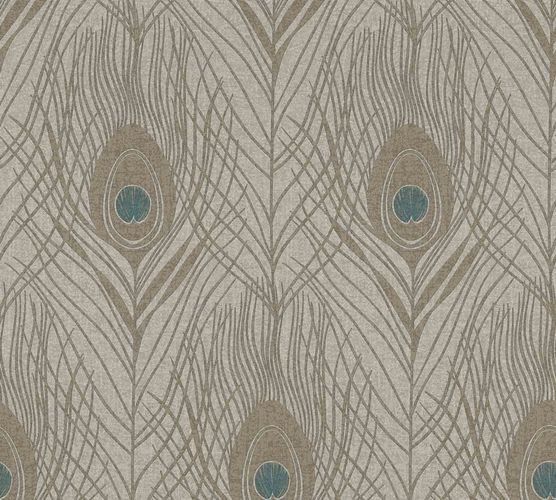 Article picture Wallpaper feather peacock 36971-6