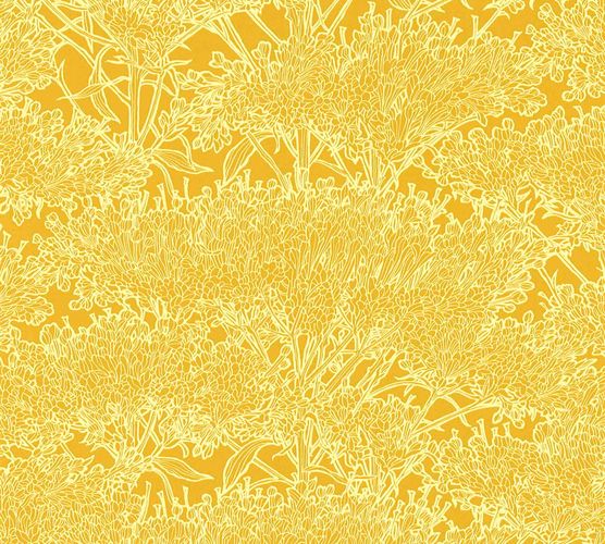 Article picture Wallpaper floral tree yellow 36972-3