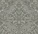 Non-Woven Wallpaper Baroque green grey Glitter 36898-1 1
