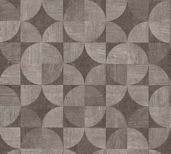 Non-Woven Wallpaper Wood Retro grey 36913-2