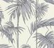 Non-Woven Wallpaper Bamboo Leaves Design creamsilver 1