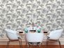 Non-Woven Wallpaper Bamboo Leaves Design creamsilver 3