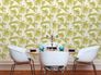 Non-Woven Wallpaper Bamboo Leaves Design cream green 3