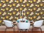 Non-Woven Wallpaper Flowers Vintage green yellow 36921-1 3