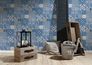 Non-Woven Wallpaper Tiles blue white 36923-1 3