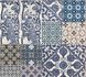 Non-Woven Wallpaper Tiles blue white 36923-2 1