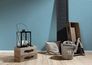 Non-Woven Wallpaper Textile Look Uni blue white 36925-8 3