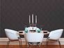 Non-Woven Wallpaper Graphic Rhombuses black grey Gloss 4