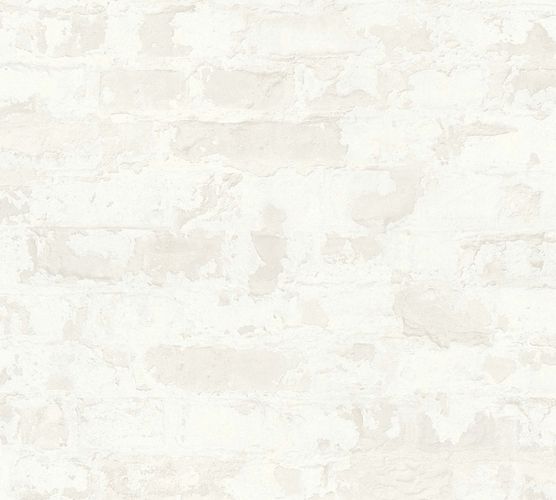 Non-Woven Wallpaper Stone Vintage cream white 36929-4