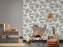 Non-Woven Wallpaper Uni Textile Look silver Gloss 36932-3 3