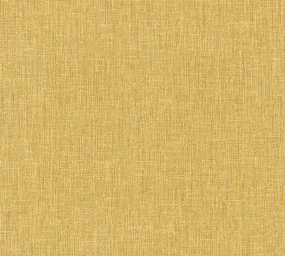 Non-Woven Wallpaper Textile Look Uni gold yellow 36922-1