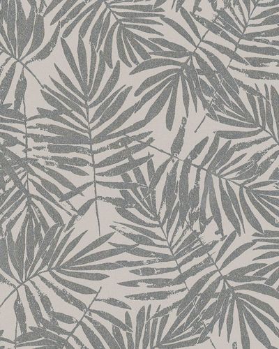 Non-Woven Wallpaper leaves cream beige metallic 31318