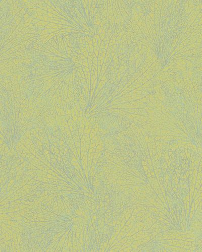 Non-Woven Wallpaper leave pattern green yellow 31331