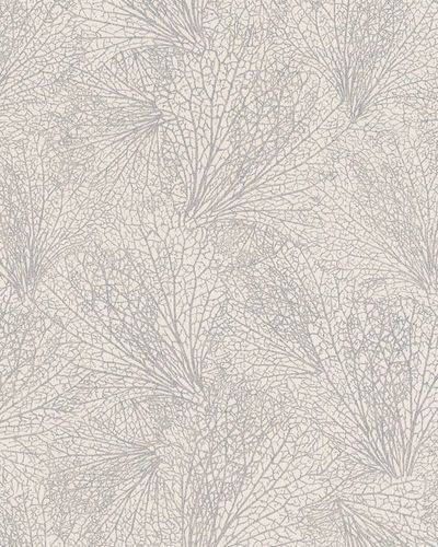 Non-Woven Wallpaper leave pattern cream metallic 31334