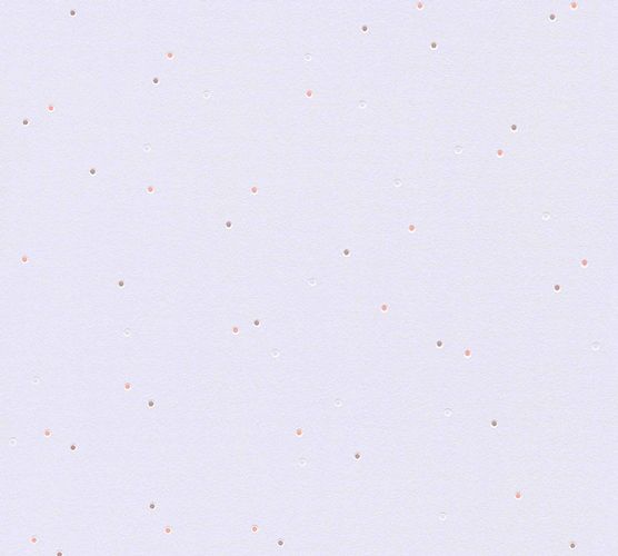 Kids Wallpaper Small Dots lilac grey 2194-80