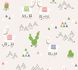 Kids Wallpaper Llama Cacti light grey colourful 36985-3 1