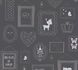 Kids Wallpaper Cat Doe black white Glitter 36991-3 1